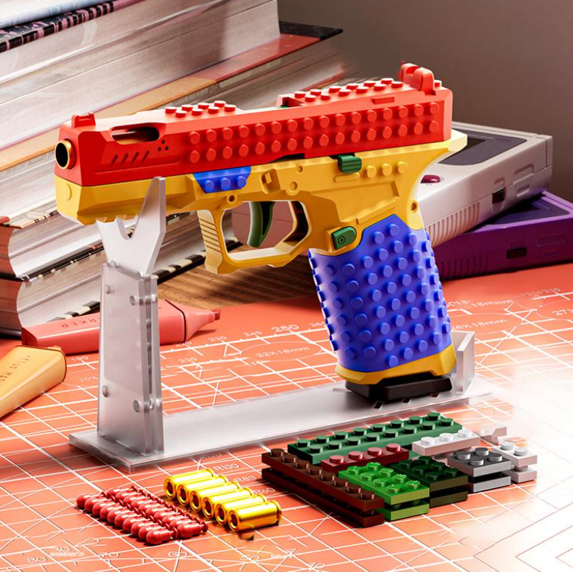 Pistola de blocks de juguete