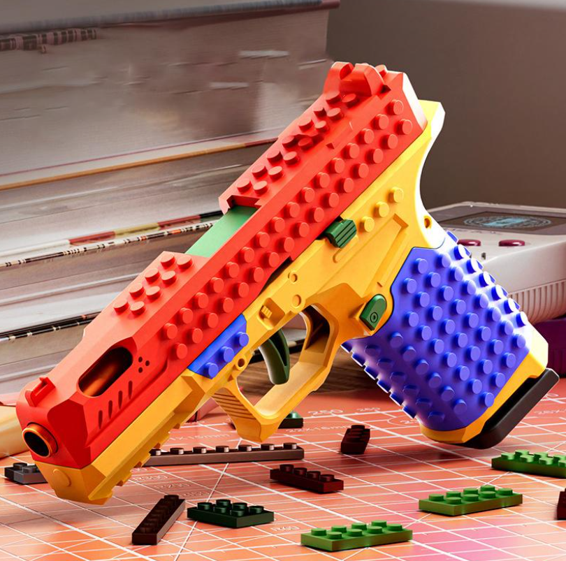 Pistola de blocks de juguete